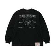 True Religion O.G Logo LS T-Shirt MK2 Black