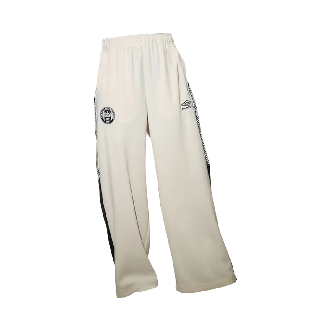(W) 엄브로 x 프릭스 스토어 와이드 트랙 팬츠 오프 화이트((W) Umbro x Freak's Store Wide Track Pants Off White)