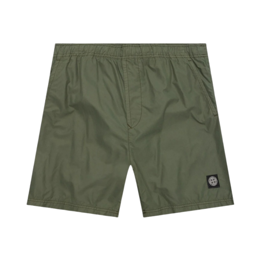 Stone Island B0946 Brushed Cotton Swimming Trunk Olive Green - 22SS