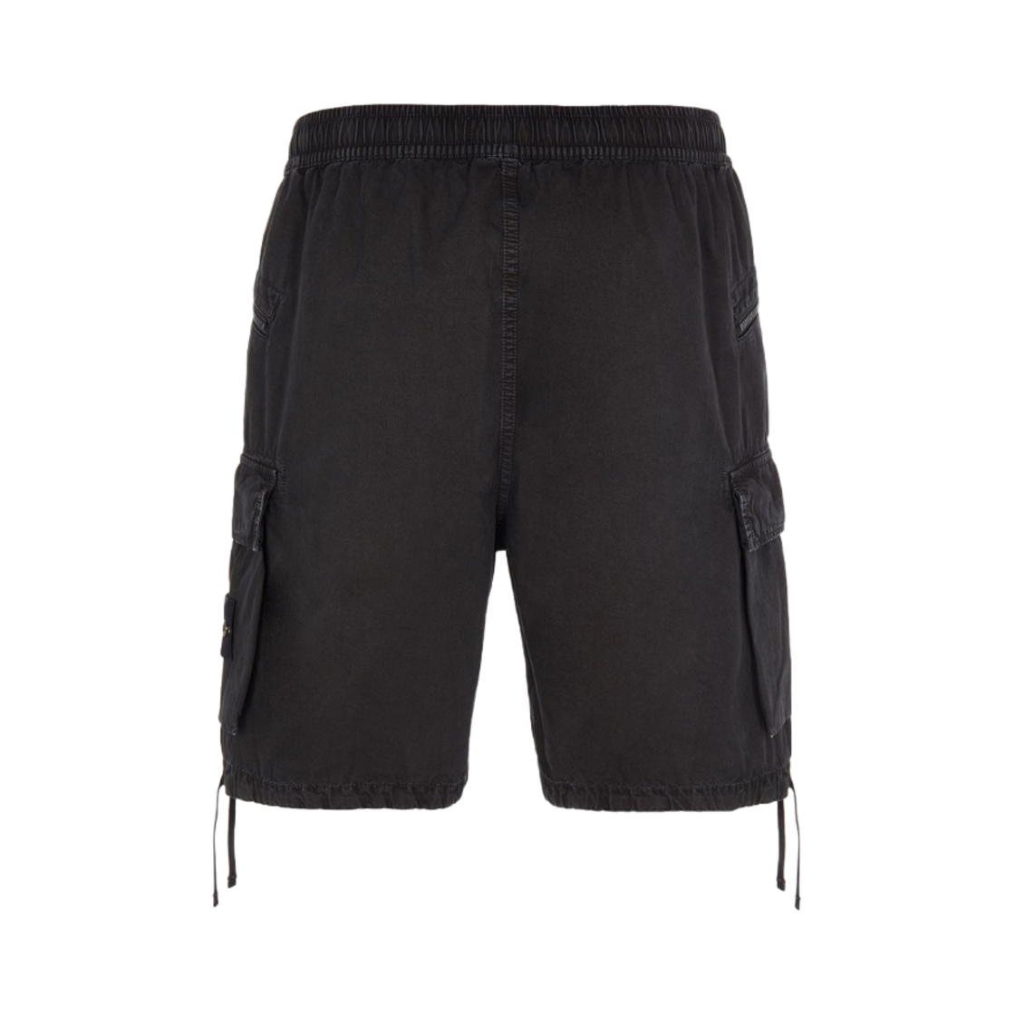 스톤 아일랜드 L10WA 브러쉬드 코튼 캔버스 가먼트 다이드 올드 이펙트 쇼츠 블랙 - 22SS(Stone Island L10WA Brushed Cotton Canvas Garment Dyed Old Effect Shorts Black - 22SS) - 2
