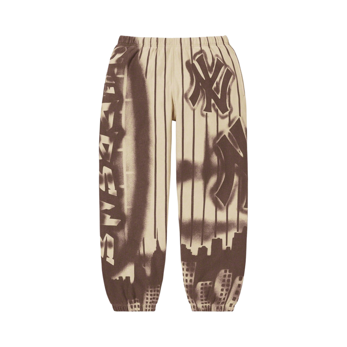 슈프림 x 뉴욕 양키스 에어브러쉬 스웨트팬츠 클레이 - 21FW(Supreme x New York Yankees Airbrush Sweatpants Clay - 21FW) - 1