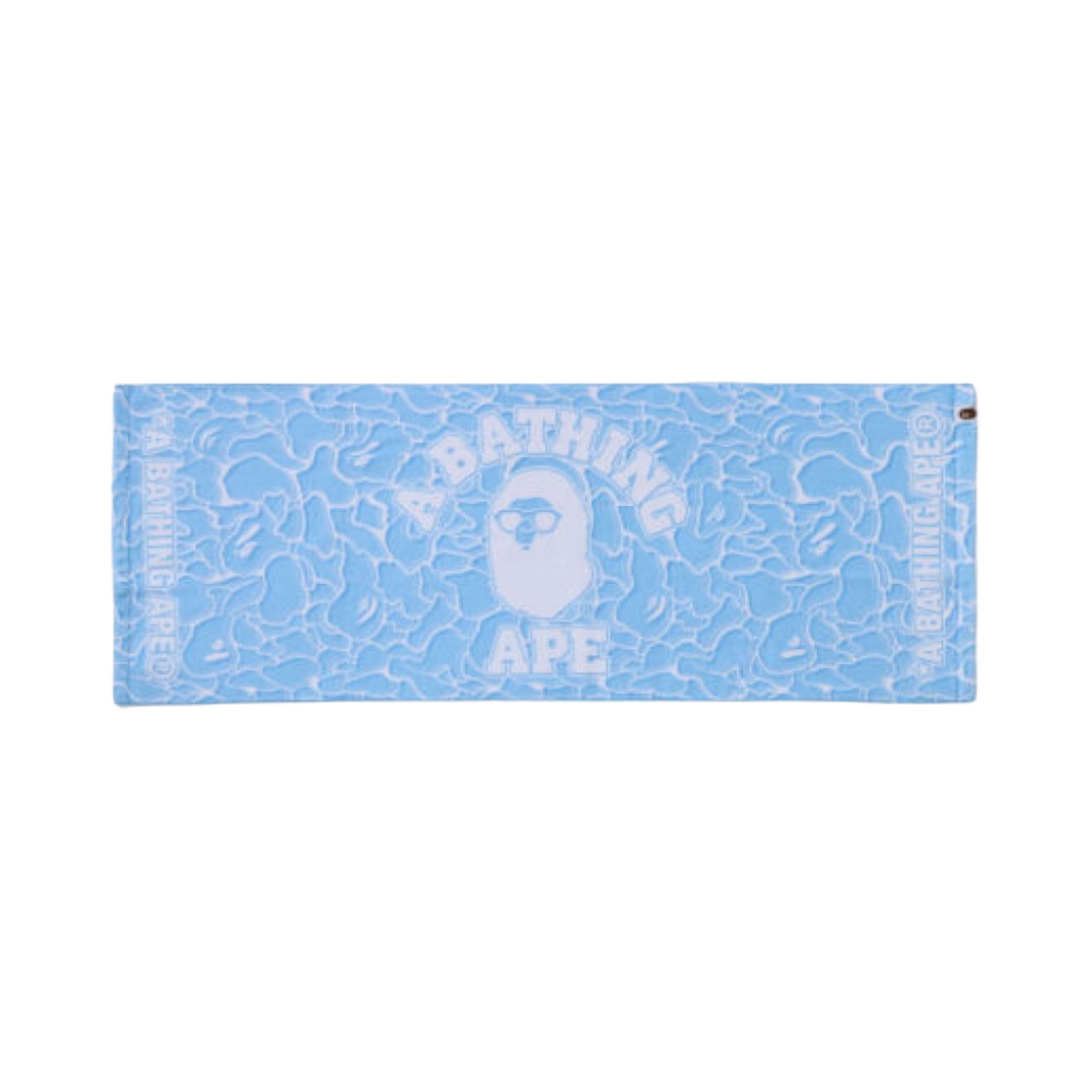 0ZXTWM182025N BAPE Abc Sea Surface Camo Beach Towel Sky Blue