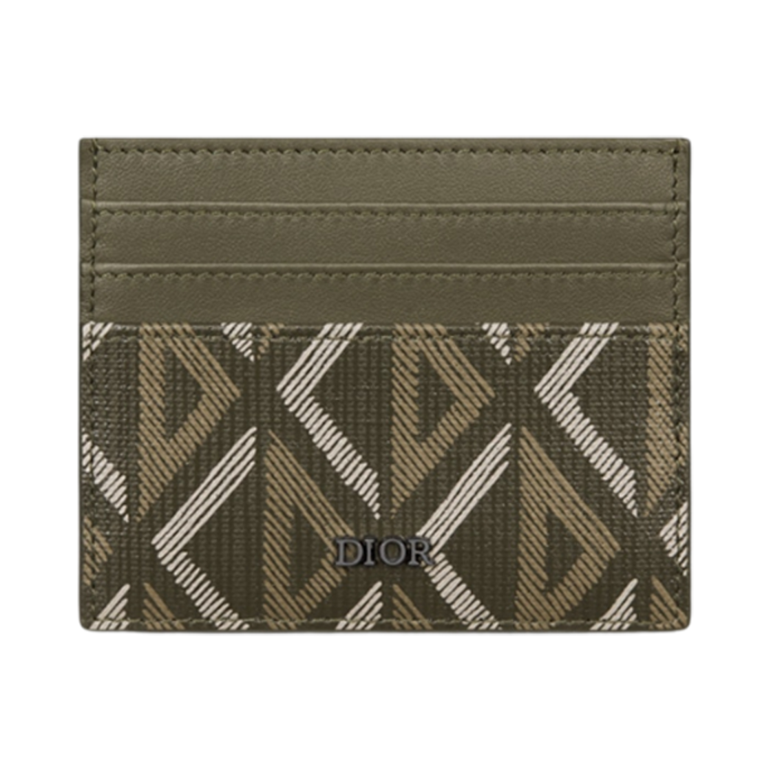 디올 카드 홀더 카키 CD 다이아몬드(Dior Card Holder Khaki CD Diamond) - 1
