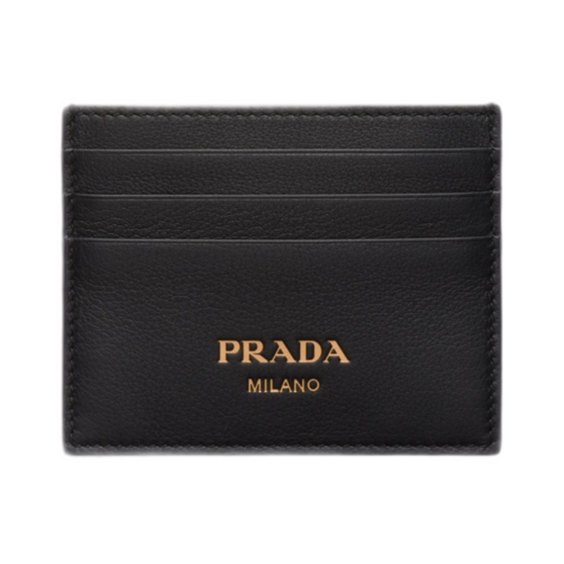 1MC025-2CYS-F0002 Prada Leather Card Holder Black