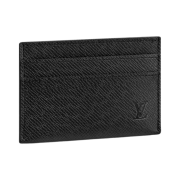 Louis Vuitton Double Card Holder Taiga Black