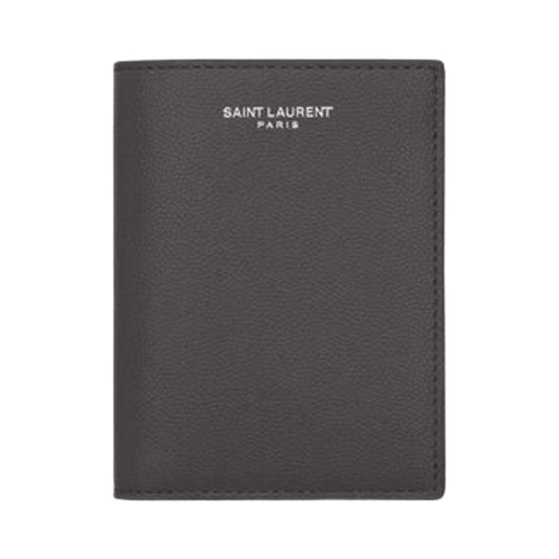 생로랑 크레딧 카드 월렛 그레인 드 뿌드르 엠보스 레더 스톰(Saint Laurent Credit Card Wallet in Grain De Poudre Embossed Leather Storm) - 1