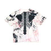 Kapital Ashbury Dyed Big Bone T-Shirt Black Pink