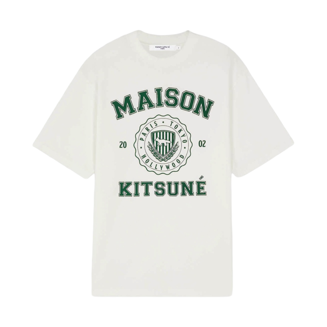 KM00143KJ0105-P103 Maison Kitsune Varsity Comfort T-Shirt Off White