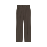 Auralee Light Wool Max Gabardine Slacks Dark Brown