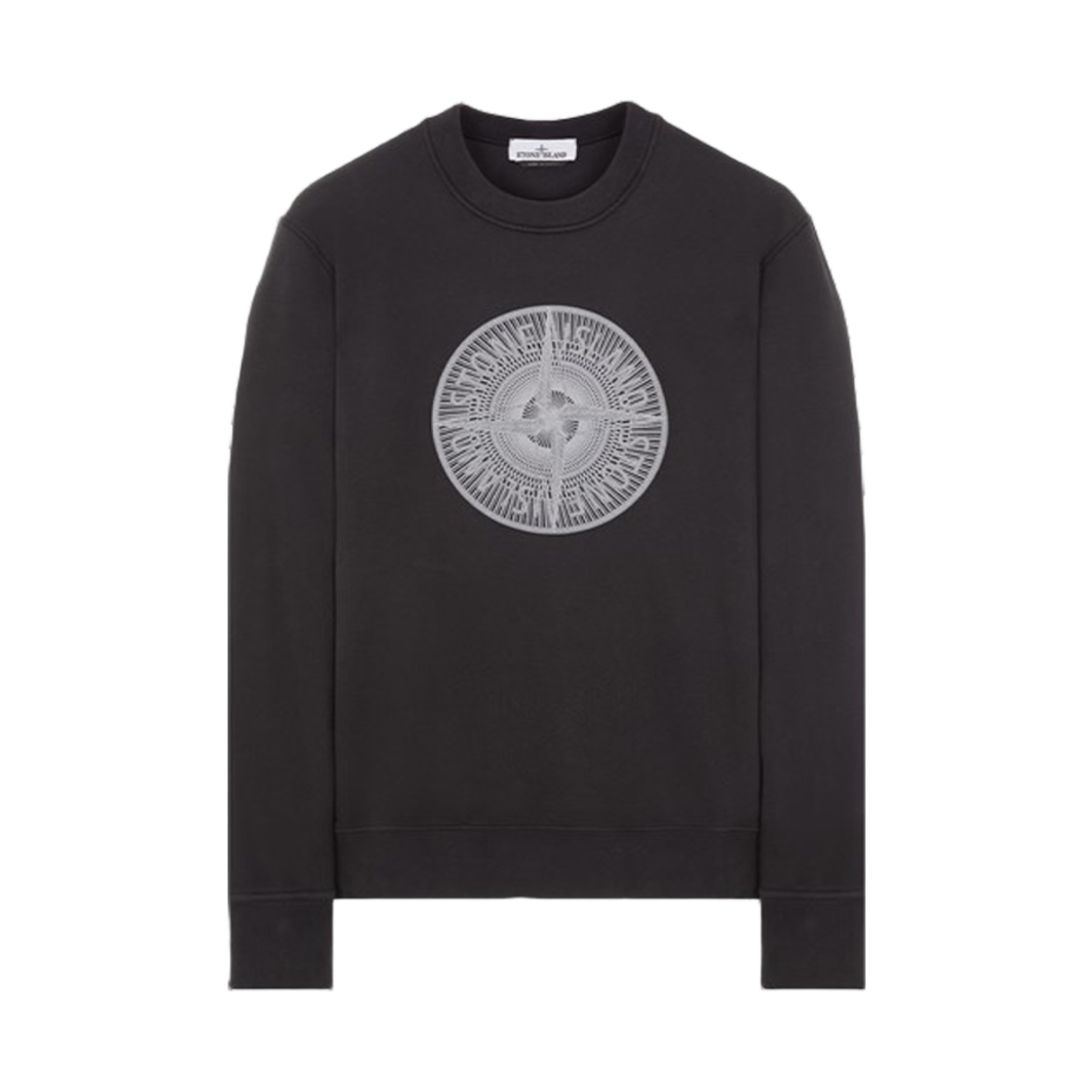791566559-V0029 Stone Island 66559 Industrial One Print Crewneck Sweatshirt Black - 23FW