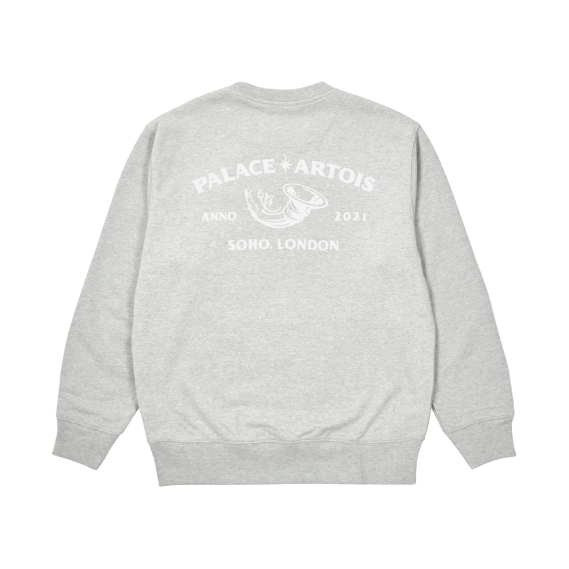 팔라스 x 스텔라 아르투아 카르투슈 크루넥 그레이 말 - 21FW(Palace x Stella Artois Cartouche Crew Grey Marl - 21FW) - 2
