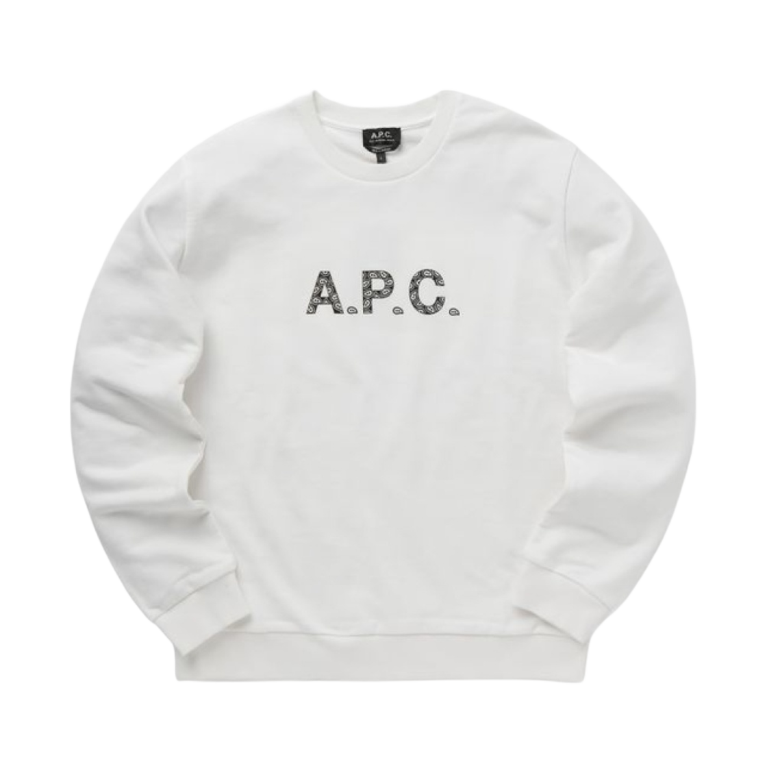 COEIP-H27886-TAG A.P.C. Timothy Swearshirt White Black