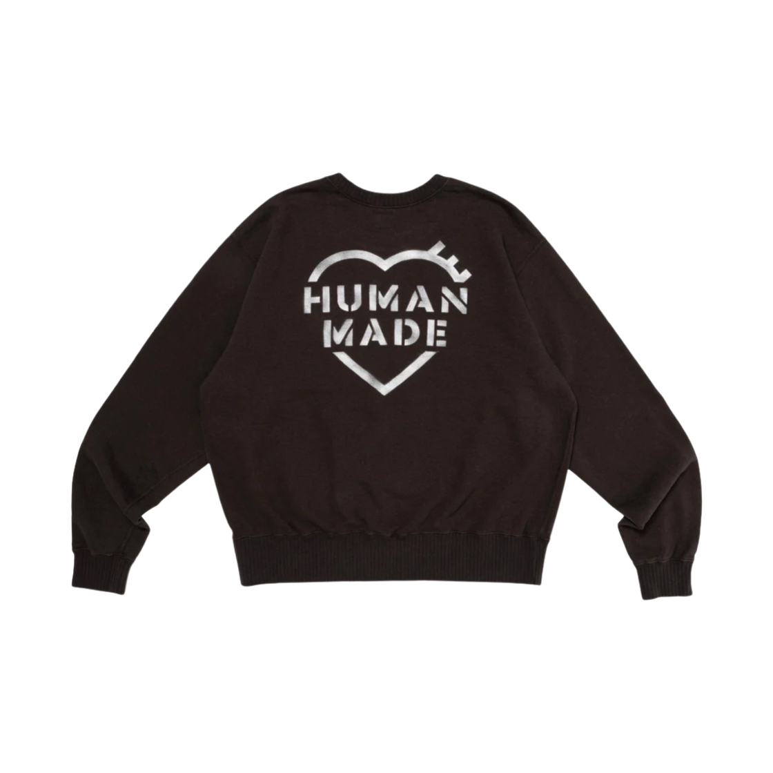 휴먼 메이드 크롭 밀리터리 스웨트셔츠 블랙 | Human Made | KREAM