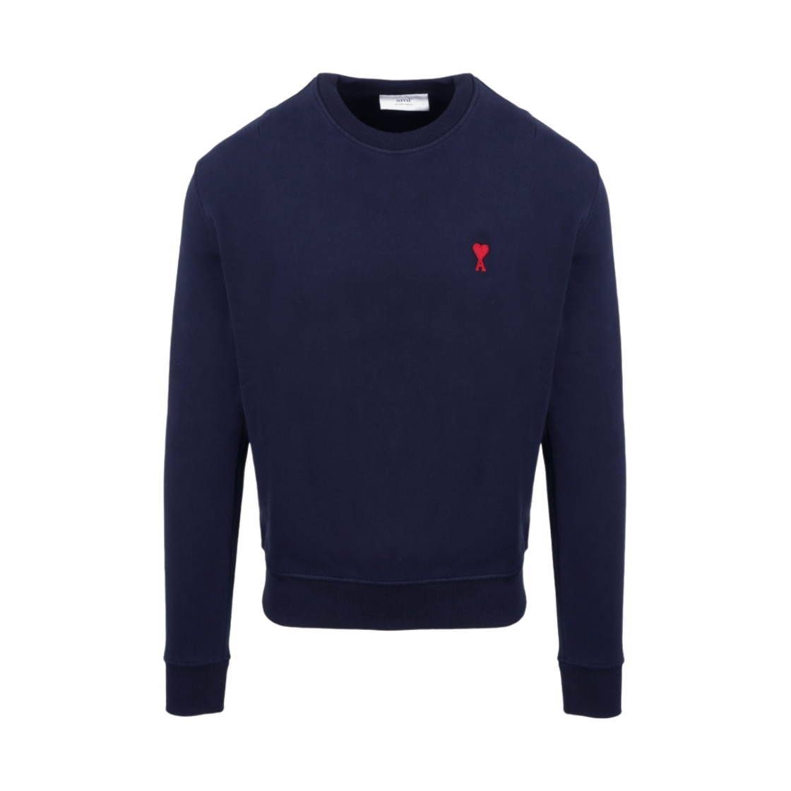 아미 스몰 하트 로고 스웨트셔츠 네이비 마린 - 21FW