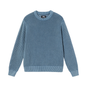 Stussy Pigment Dyed Loose Gauge Sweater Seafoam