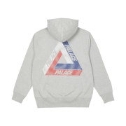Palace Swirl Tri-Ferg Hood Grey Marl - 22FW