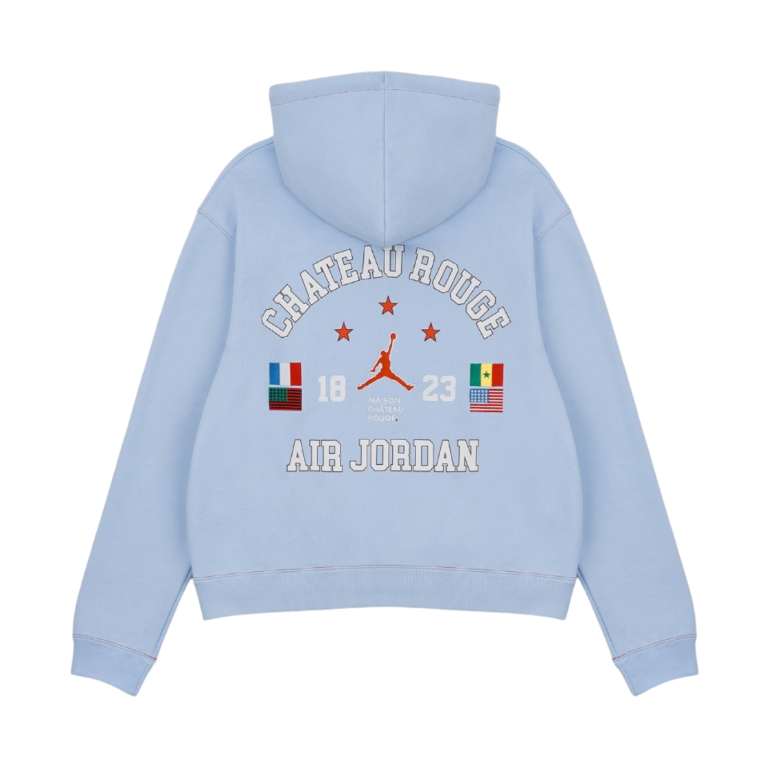 조던 x 메종 샤또 루즈 플리스 후드 셀레스틴 블루 - 아시아(Jordan x Maison Chateau Rouge Fleece Hoodie Celestine Blue - Asia) - 2