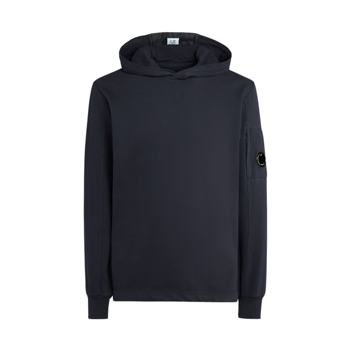 15CMSS033A002246G888 C.P. Company Light Fleece Hoodie Total Eclipse Blue - 23FW