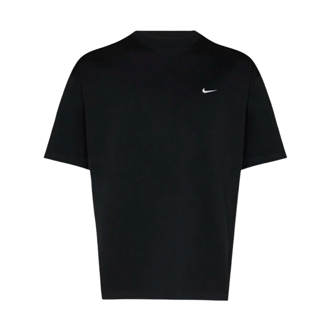 나이키 솔로 스우시 숏슬리브 프렌치 테리 탑 블랙 - 아시아(Nike Solo Swoosh Short Sleeve French Terry Top Black - Asia) - 1