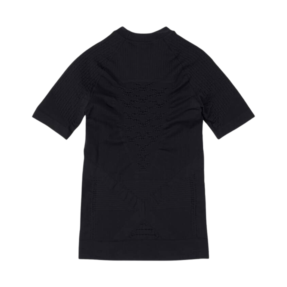 (W) 발렌시아가 스포티 B 크루넥 숏슬리브 애슬레틱 탑 블랙((W) Balenciaga Sporty B Crewneck Short Sleeve Athletic Top Black) - 2
