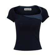 Cost per Kilo Square Neck SS T-Shirt Navy