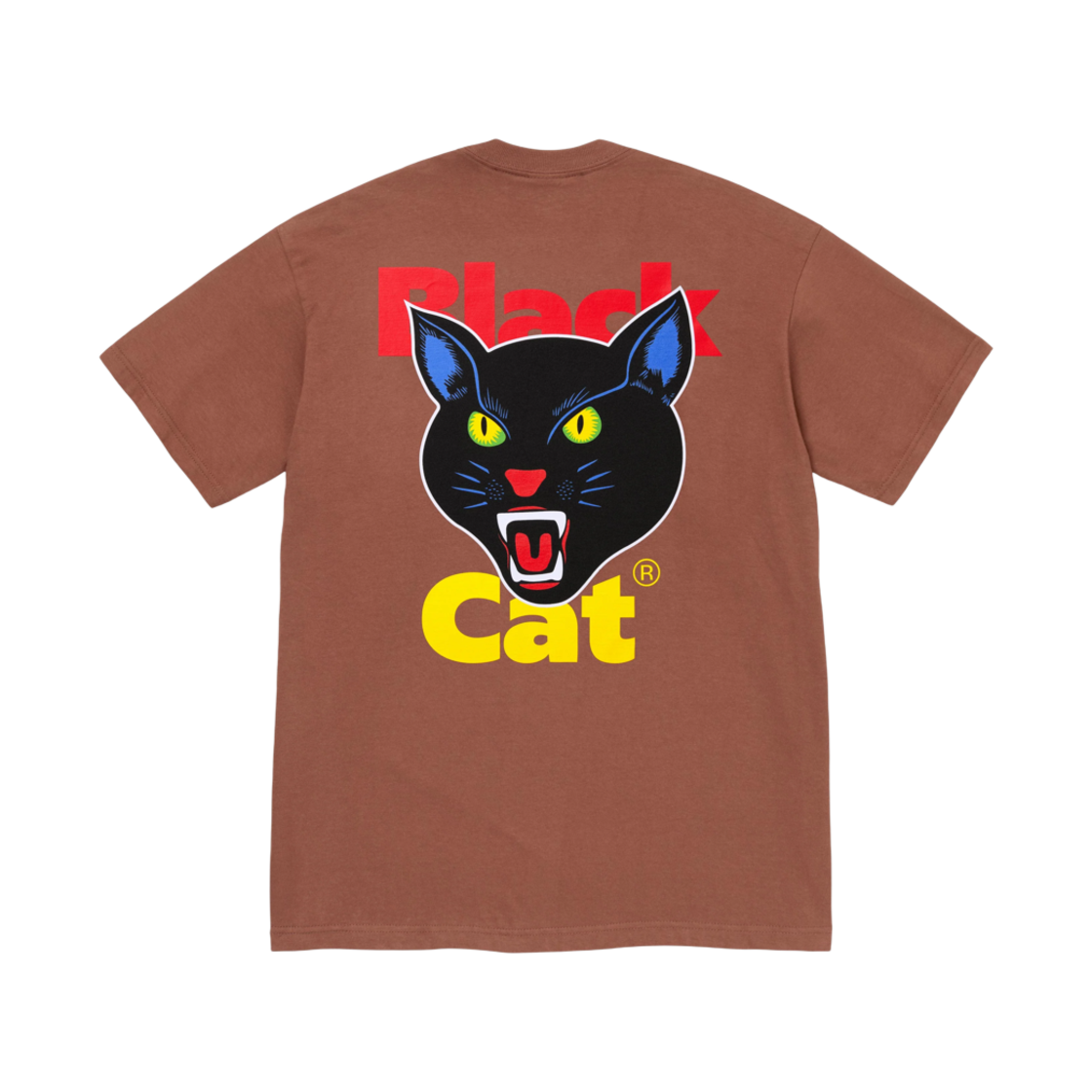 슈프림 블랙 캣 티셔츠 브라운 - 24SS