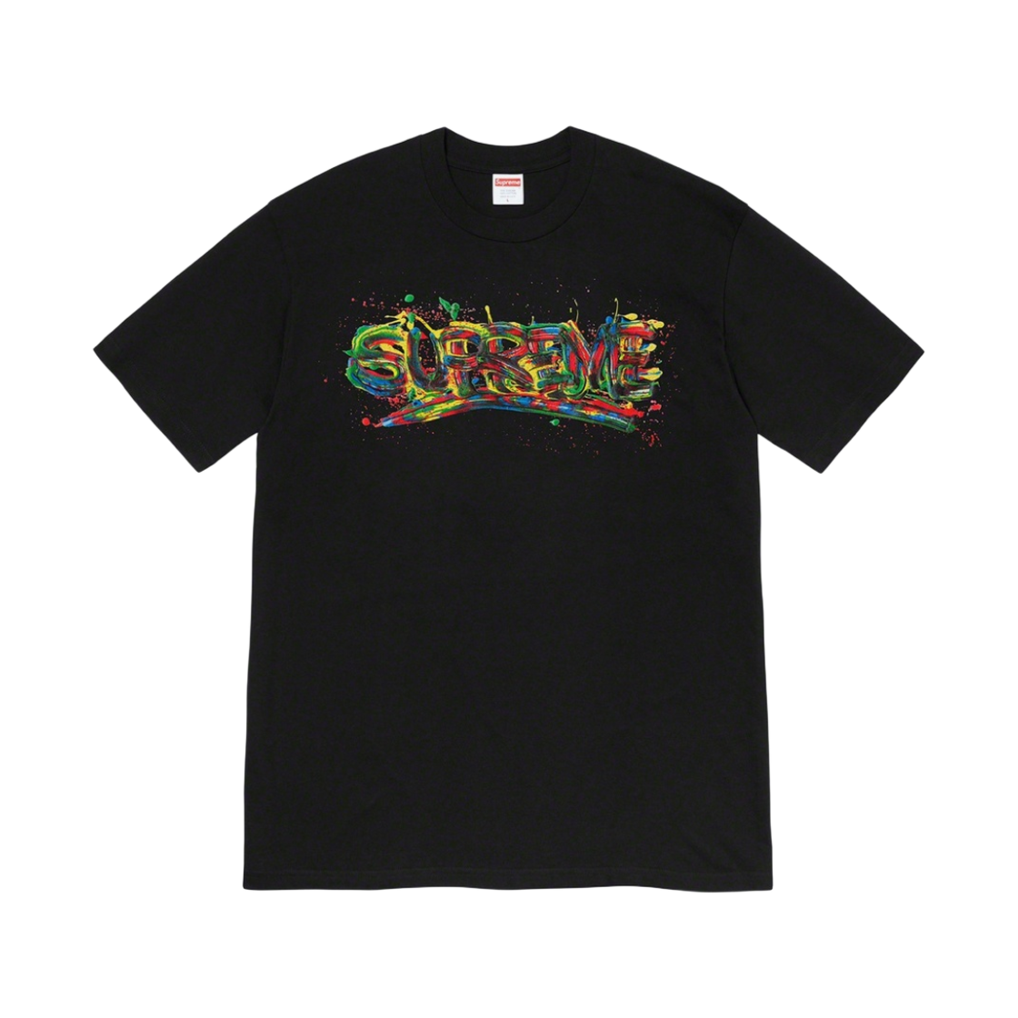슈프림 페인트 로고 티셔츠 블랙 - 20SS(Supreme Paint Logo T-Shirt Black - 20SS) - 1