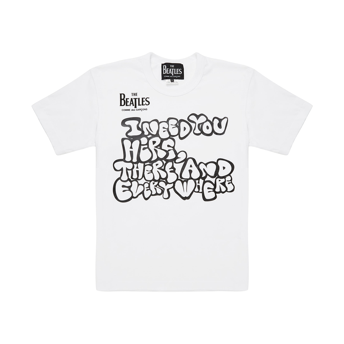 꼼데가르송 x 비틀즈 티셔츠 화이트(Comme des Garcons x The Beatles T-Shirt White)