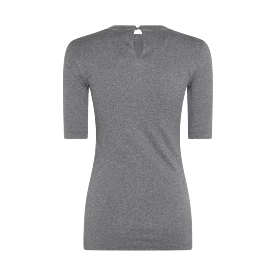 (W) 브루넬로 쿠치넬리 코튼 스트레치 티셔츠 그레이((W) Brunello Cucinelli Cotton Stretch T-Shirt Grey) - 2