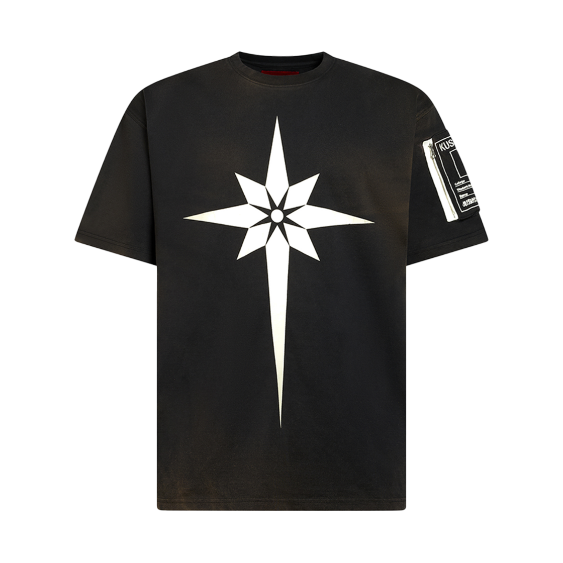 쿠시코크 오리가미 프린트 티셔츠 브라운 - 24FW(Kusikohc Origami Print T-Shirt Brown - 24FW)