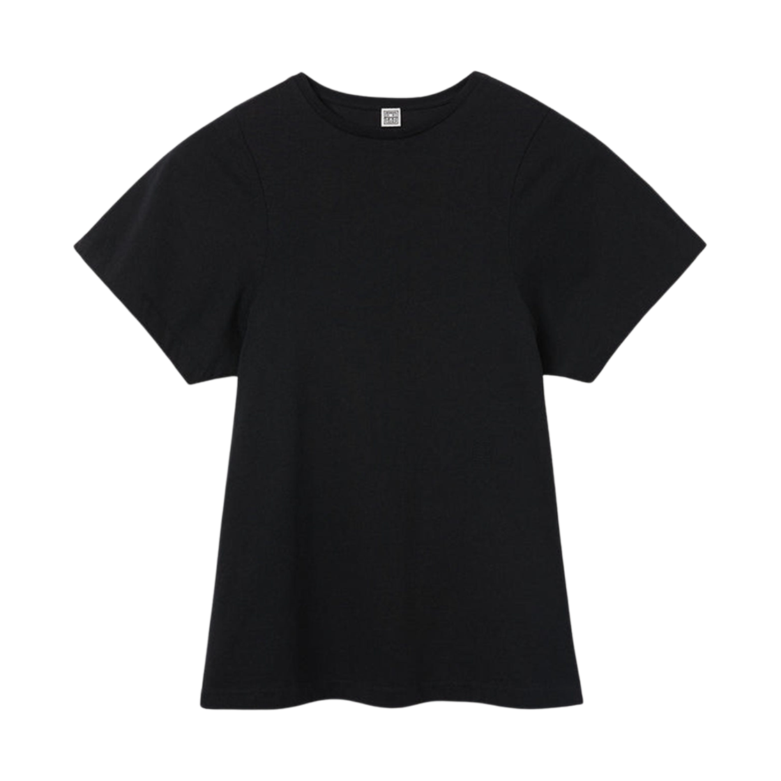 211-439-770-200 (W) Toteme Curved Seam T-Shirt Black