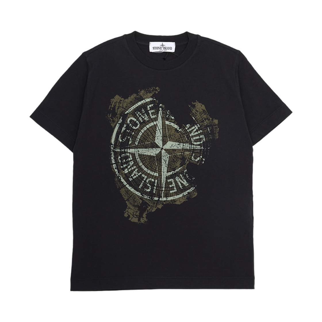 K1S1621000-10S0128-V0029 (Kids) Stone Island 2100010 Short Sleeve T-Shirt Black - 25SS