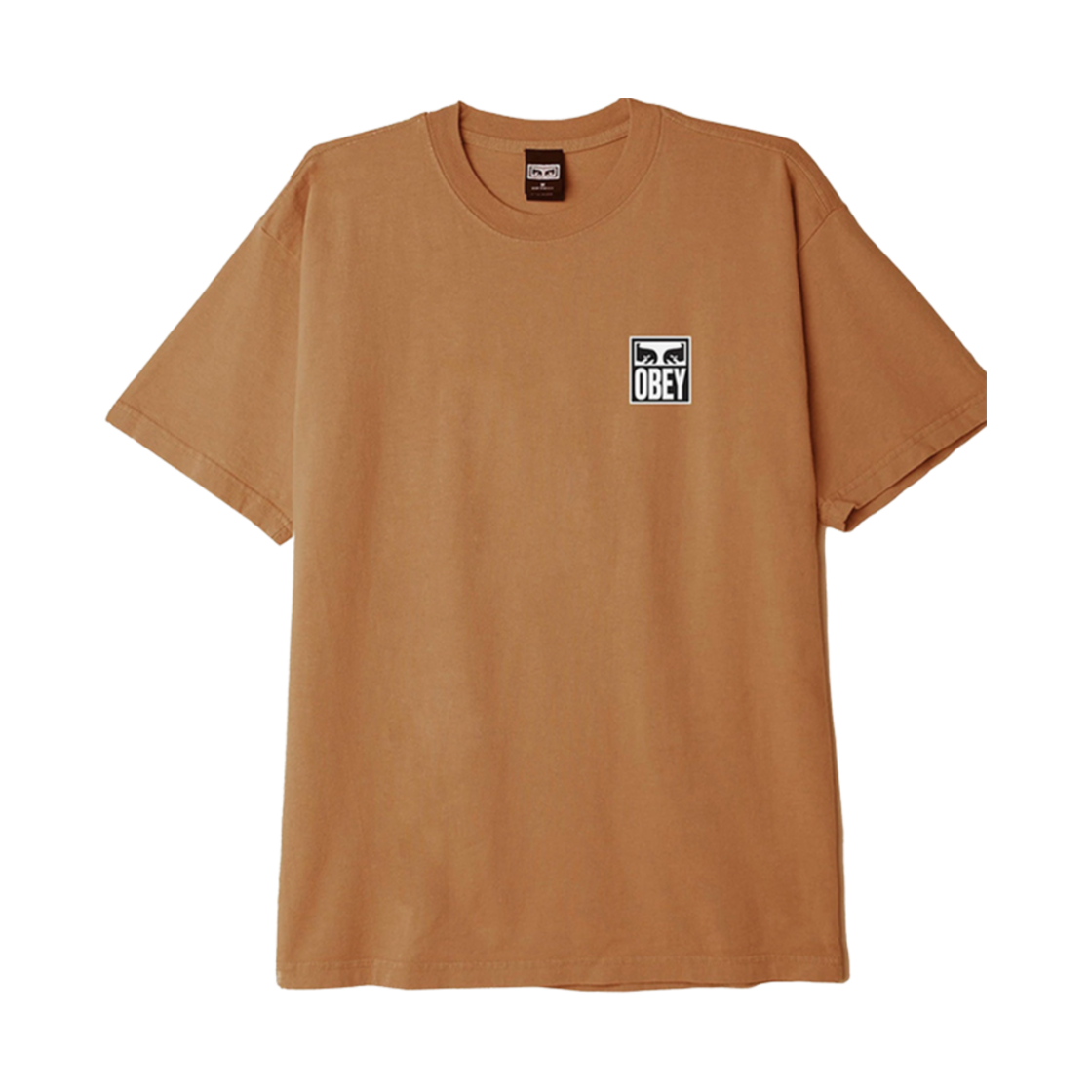 오베이 아이즈 아이콘 2 헤비웨이트 티셔츠 브라운(Obey Eyes Icon 2 Heavyweight T-Shirt Brown) - 2