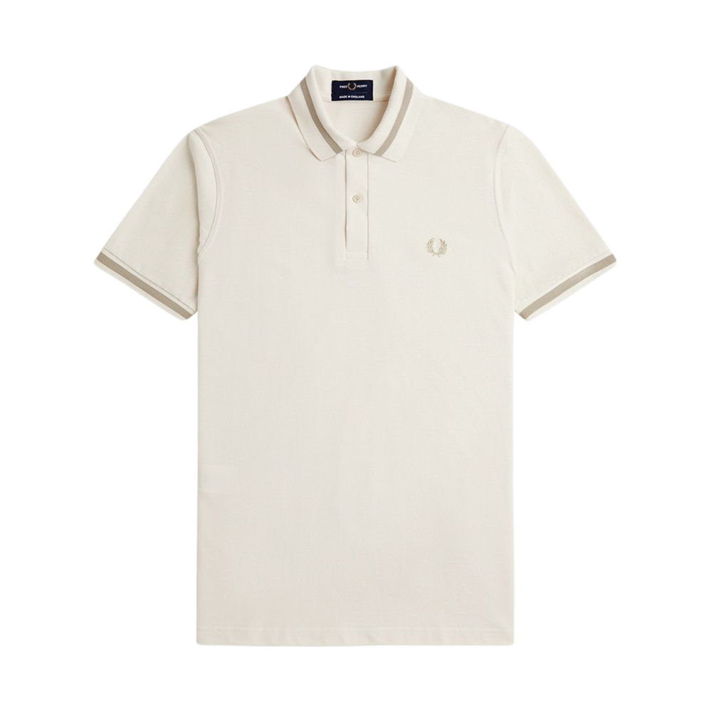 AFPM2410002-U82 Fred Perry M2 Single Tipped Fred Perry Shirt Ecru/Oatmeal
