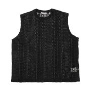 Our Legacy Box Sleeveless Cotton Crochet Black
