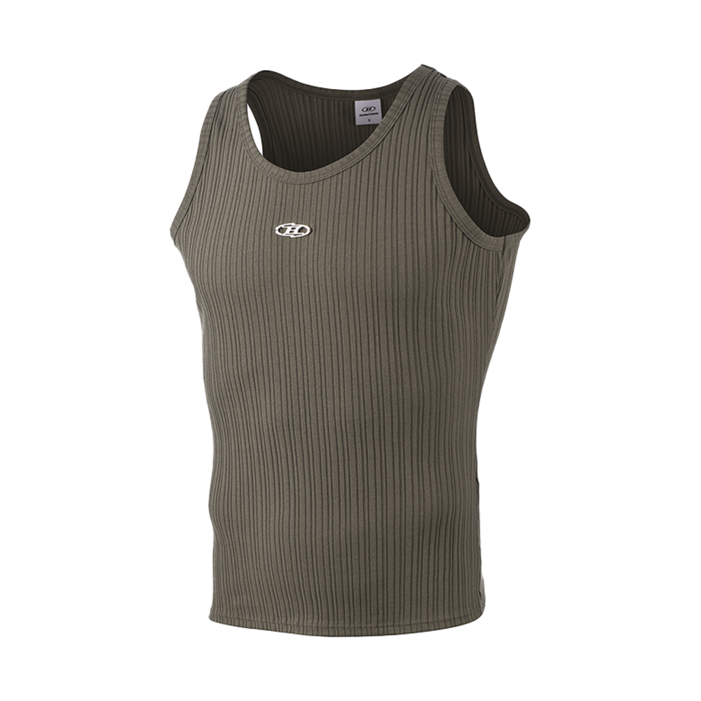 본투윈 B 펜던트 슬라이스 슬리브리스 카키(BORN TO WIN B Pendant Slice Sleeveless Khaki)