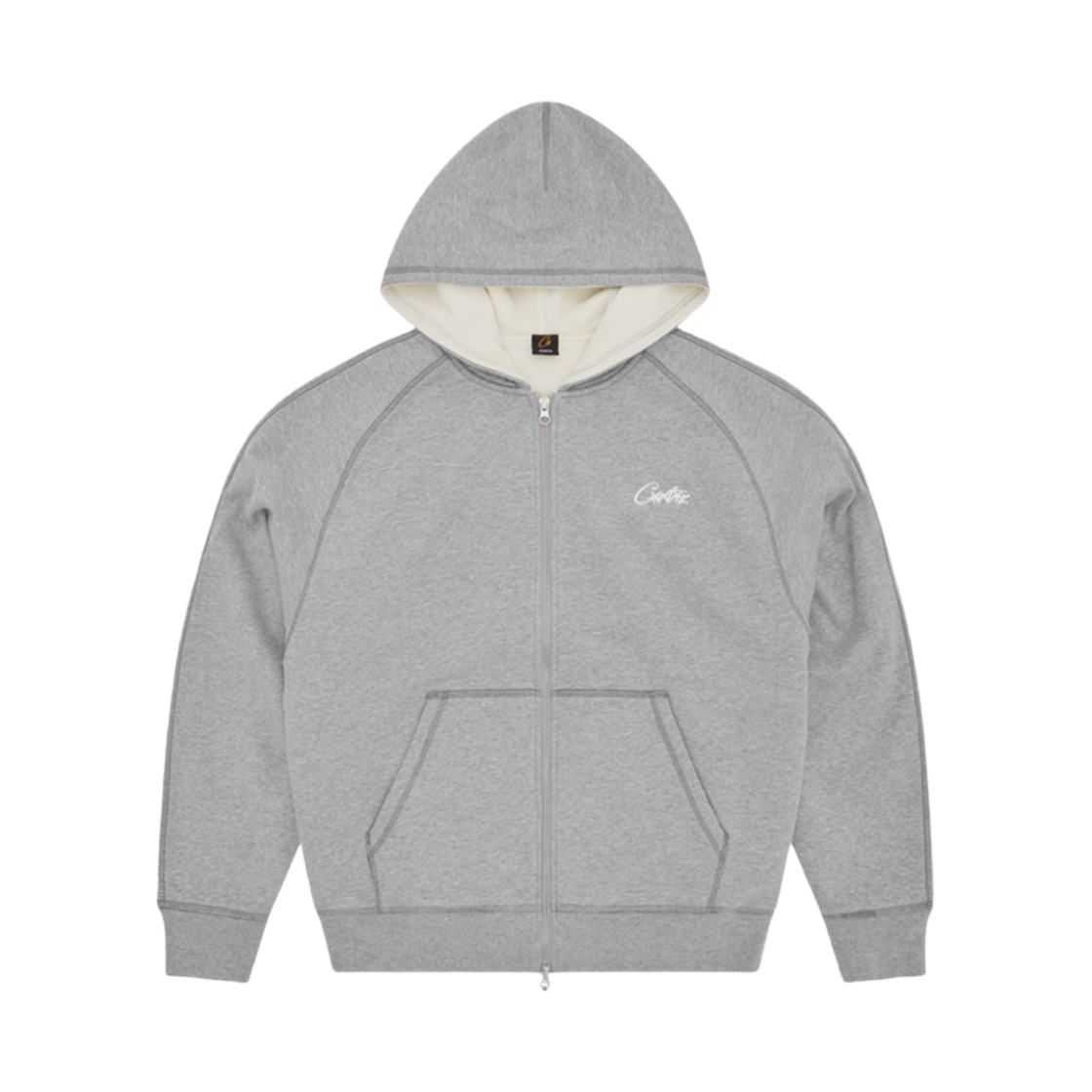 코르테이즈 HMP 써멀 집업 후드 헤더 그레이