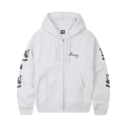 Stussy Paradise Lost Zip Hood Ash Heather