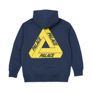 Palace Tri-Puff Print Zip Hood Navy - 23SS