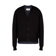 Maison Margiela Distressed Cardigan Charcoal