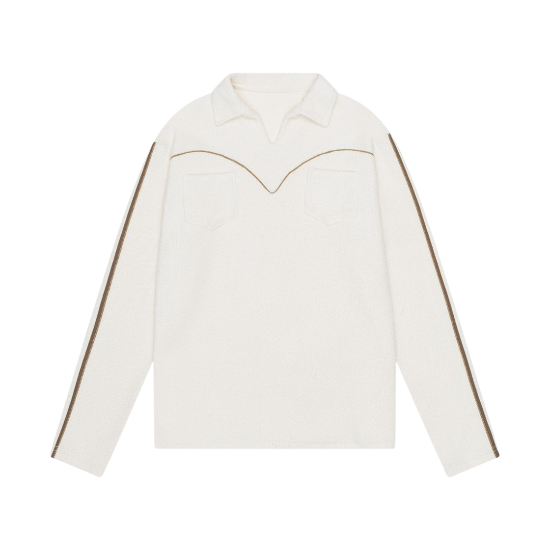 KODCTS03M10CM Kyo Sporty Western Double Pocket Tee Crème