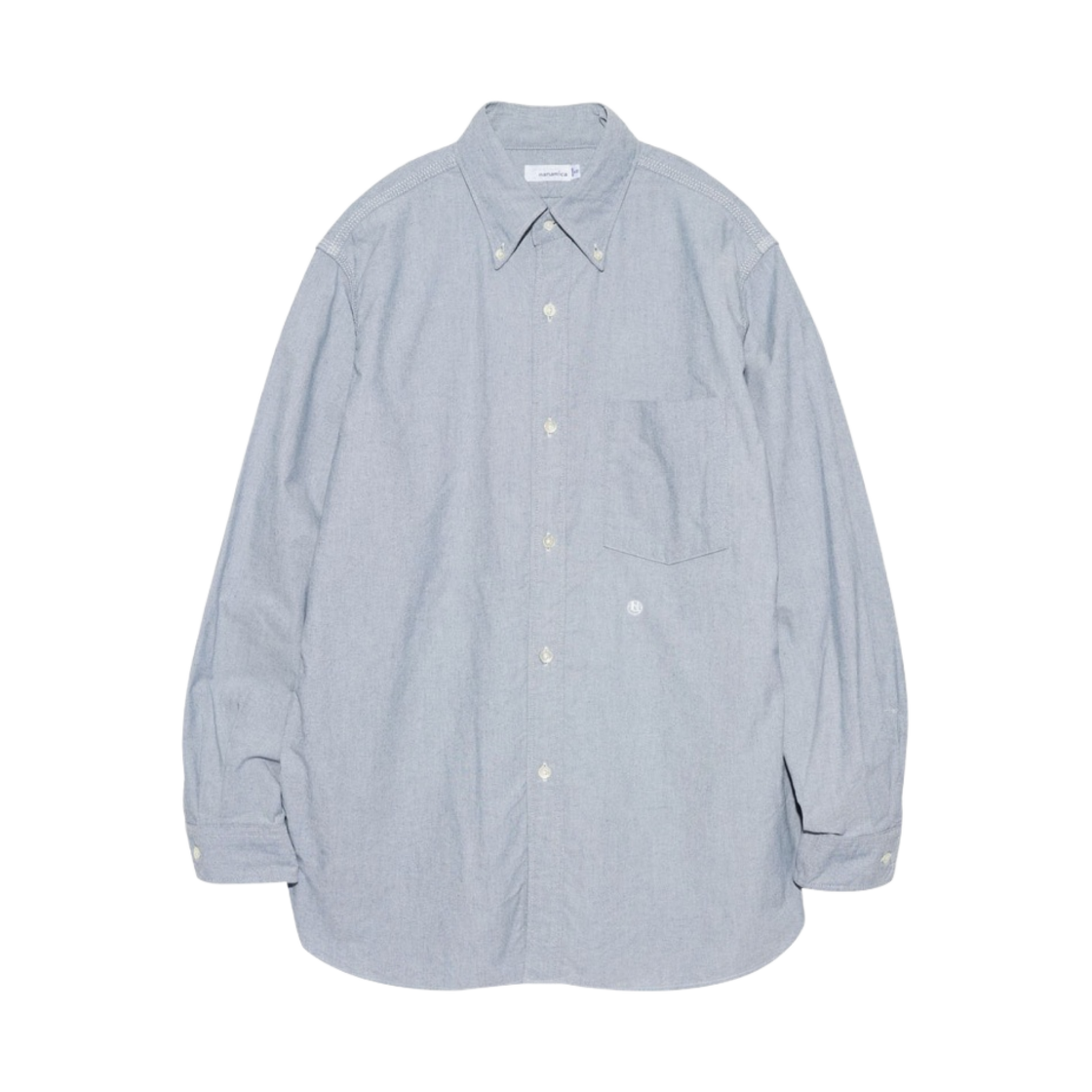 SUGF350 Nanamica Button Down Wind Shirt Grayish Navy