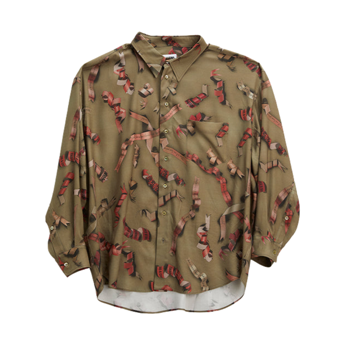 마리아노 리본 트위스티드 셔츠 아카이브 그린(Magliano Ribbons Twisted Shirt Archive Green)