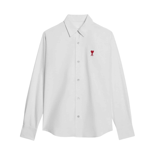 (W) AMI de Coeur Oxford Shirt Natural White