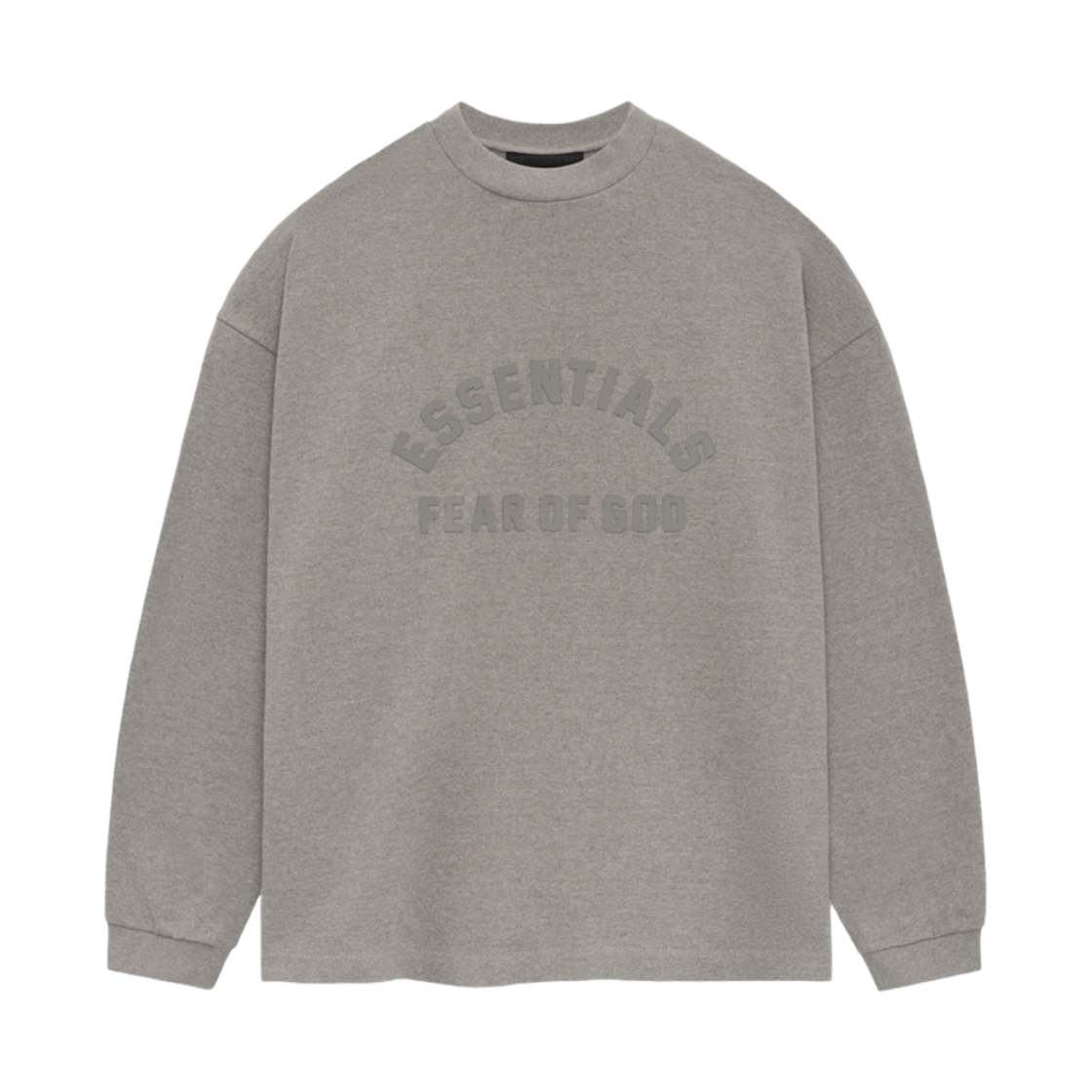 - Essentials Heavy Long Sleeve T-Shirt Heather Grey - 24SS