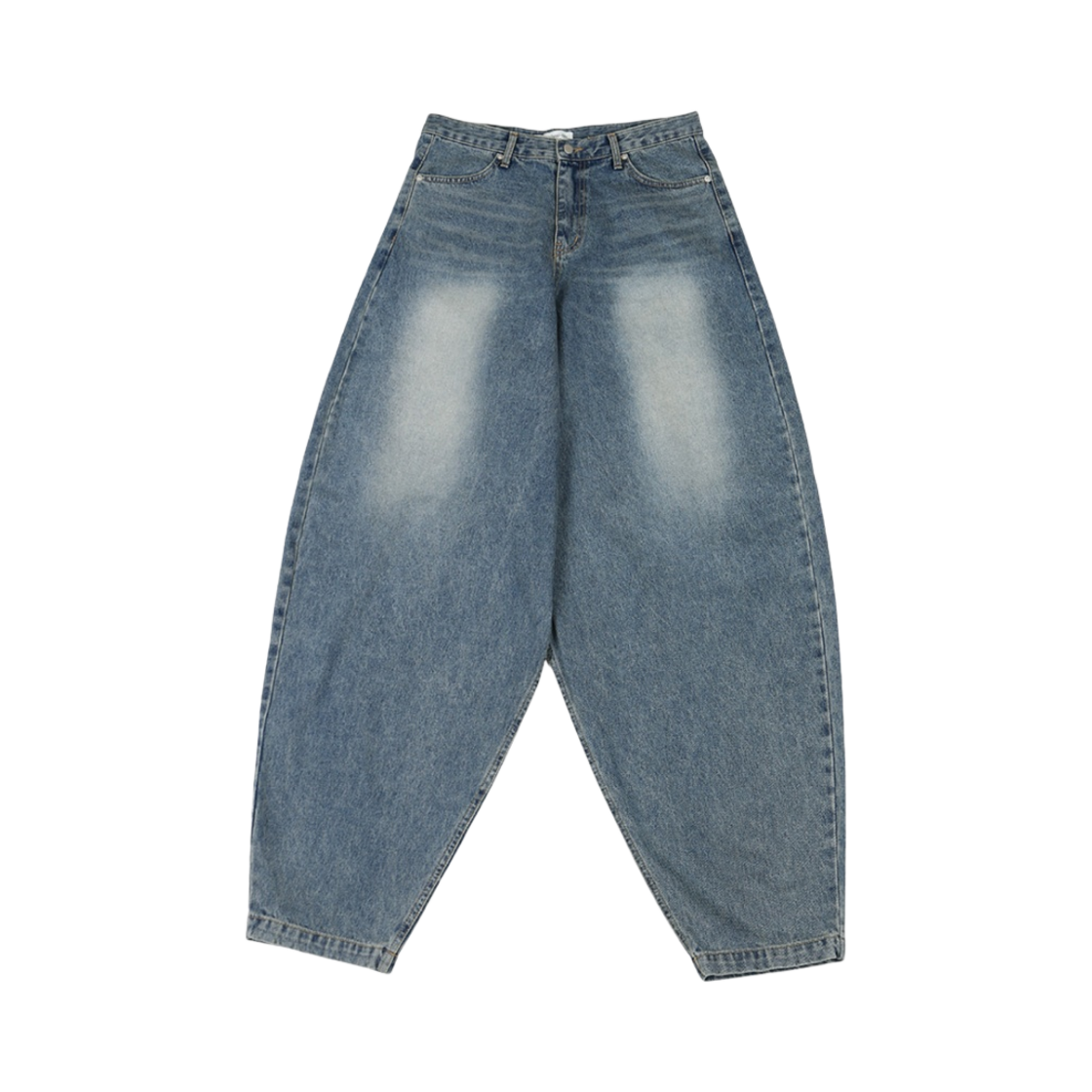 뉴치프시크 디피 캣 워싱 배기 진 딥 블루