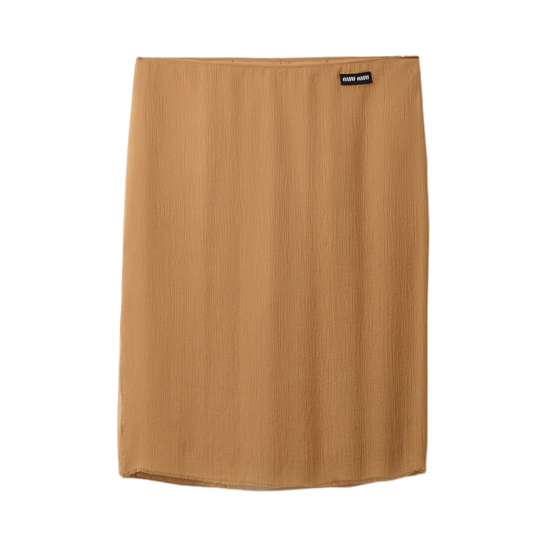 MG2269-125R-F0629 (W) Miu Miu Chiffon Skirt Biscuit