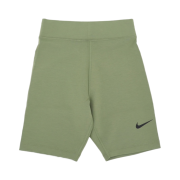 (W) Nike NSW Classics High Waisted 8 Inch Biker Shorts Oil Green - Asia