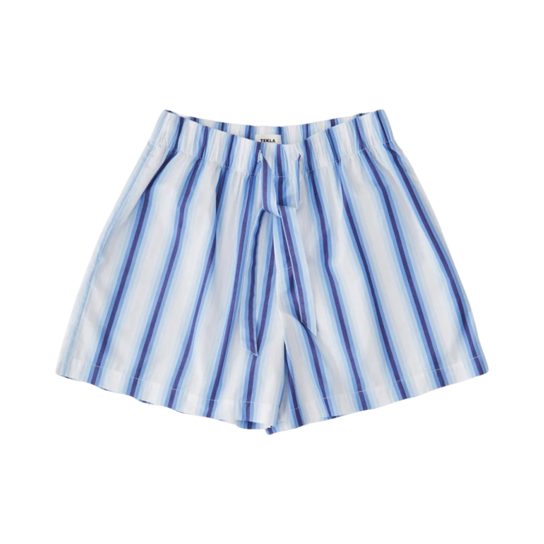 테클라 포플린 슬립웨어 쇼츠 블루 마퀴(Tekla Poplin Sleepwear Shorts Blue Marquee)