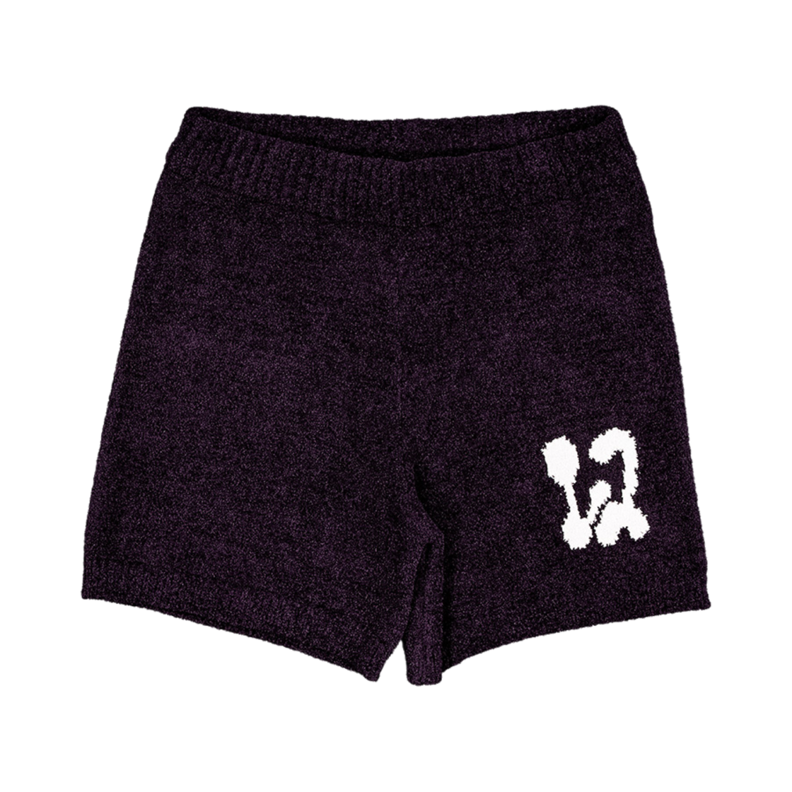 WL243KSP01WWIB MELLOW Intarsia Micro Knit Pants Wine Black